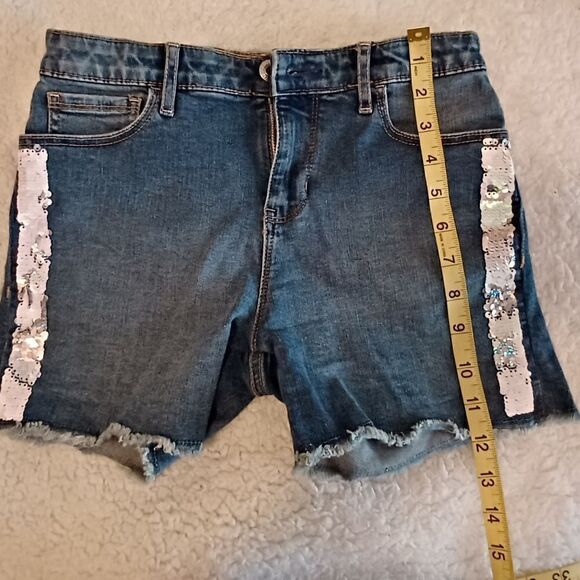 Gap stretch midi shorts with sequin girl size 14 - Picture 3 of 6